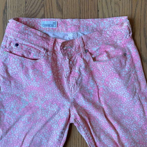 GAP pink patterned legging jeans - Picture 2 of 3